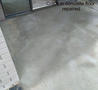 crack in concrete repaired
