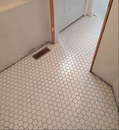 tiled floor 
